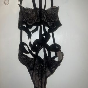 Victoria’s Secret black lace teddy/bodysuit lingerie